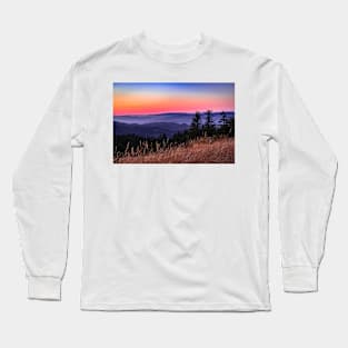 Sunset over Kneeland landscape Long Sleeve T-Shirt